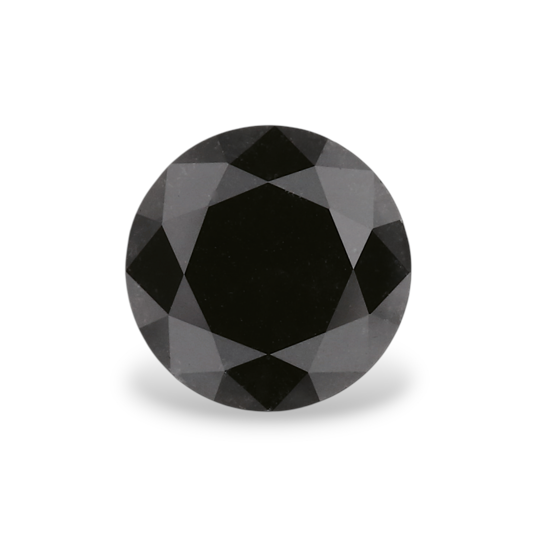 1.06 Carat Natural Black Round Diamond GIA