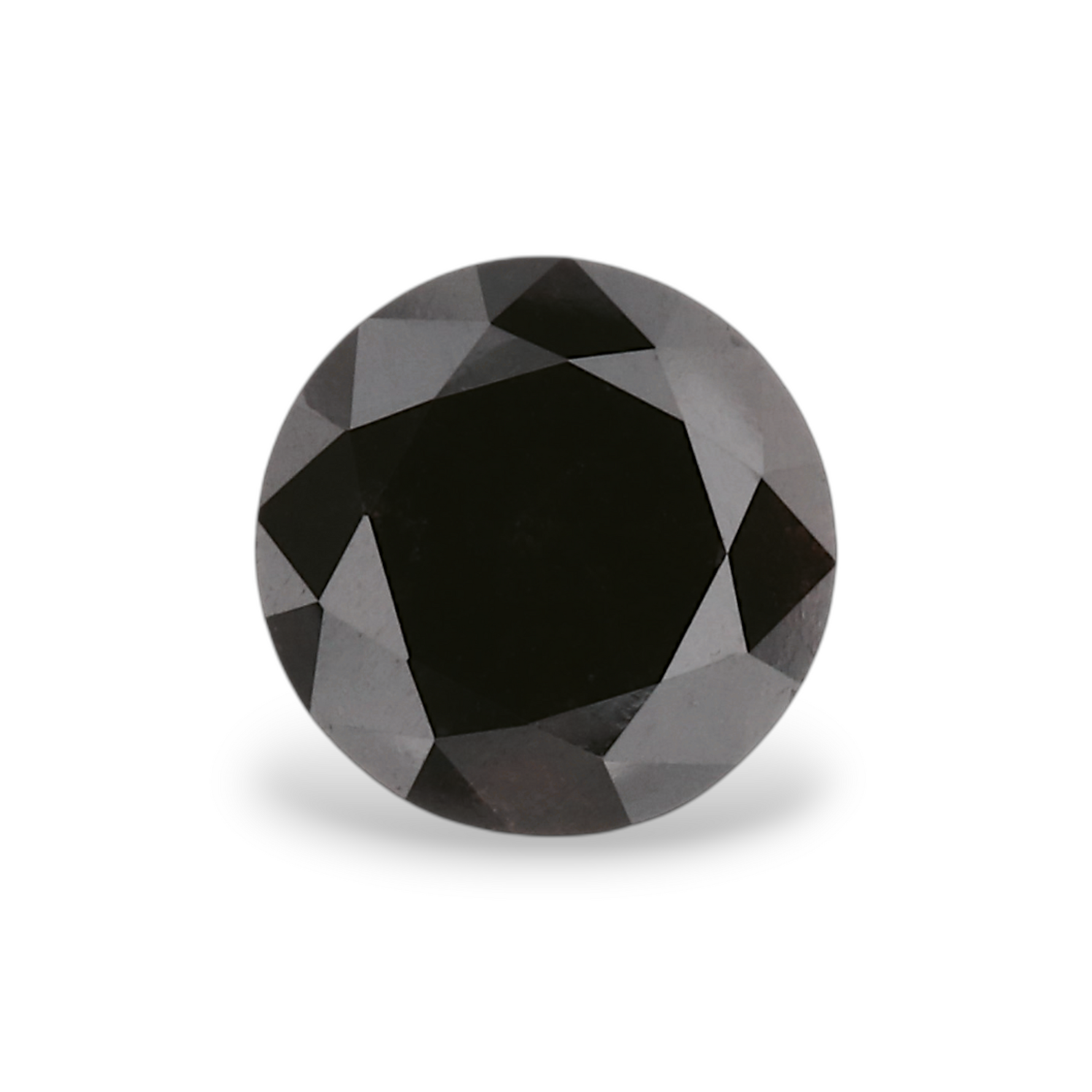 1.02 Carat Natural Black Round Diamond GIA