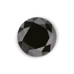 1.02 Carat Natural Black Round Diamond GIA