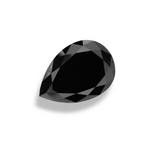 11.36 Carat Black Pear Diamond
