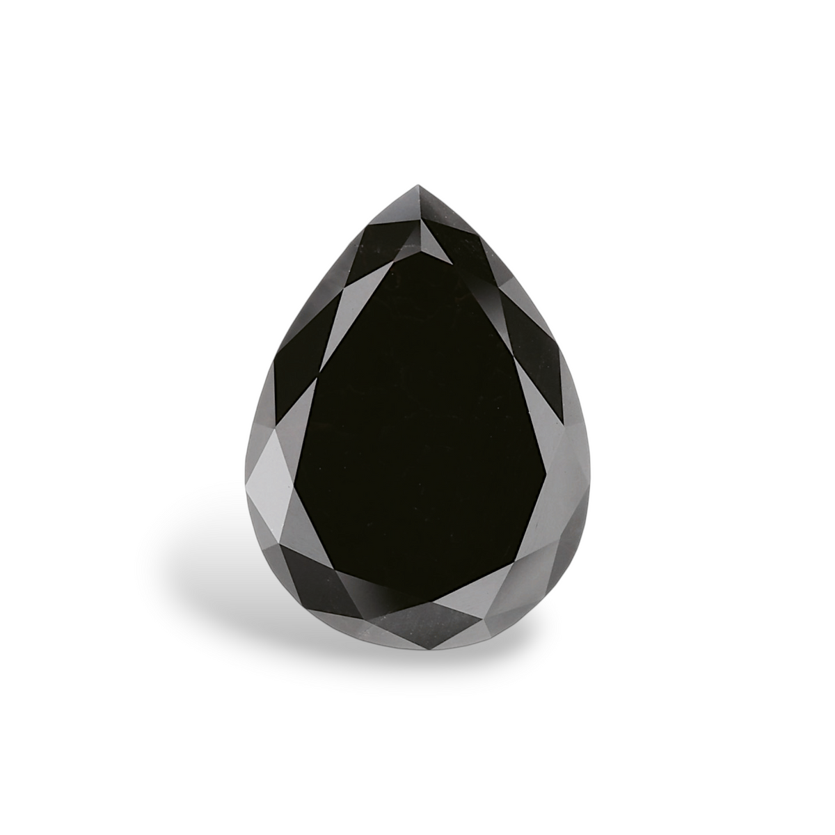 4.14 Carat Natural Black Pear Diamond GIA