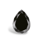 4.14 Carat Natural Black Pear Diamond GIA