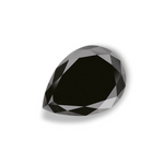 4.14 Carat Natural Black Pear Diamond GIA