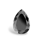 3.81 Carat Natural Black Pear Diamond GIA