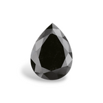 2.38 Carat Natural Black Pear Diamond GIA