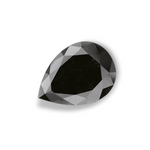 2.38 Carat Natural Black Pear Diamond GIA