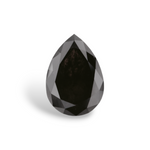 1.74 Carat Natural Black Pear Diamond GIA
