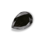1.74 Carat Natural Black Pear Diamond GIA