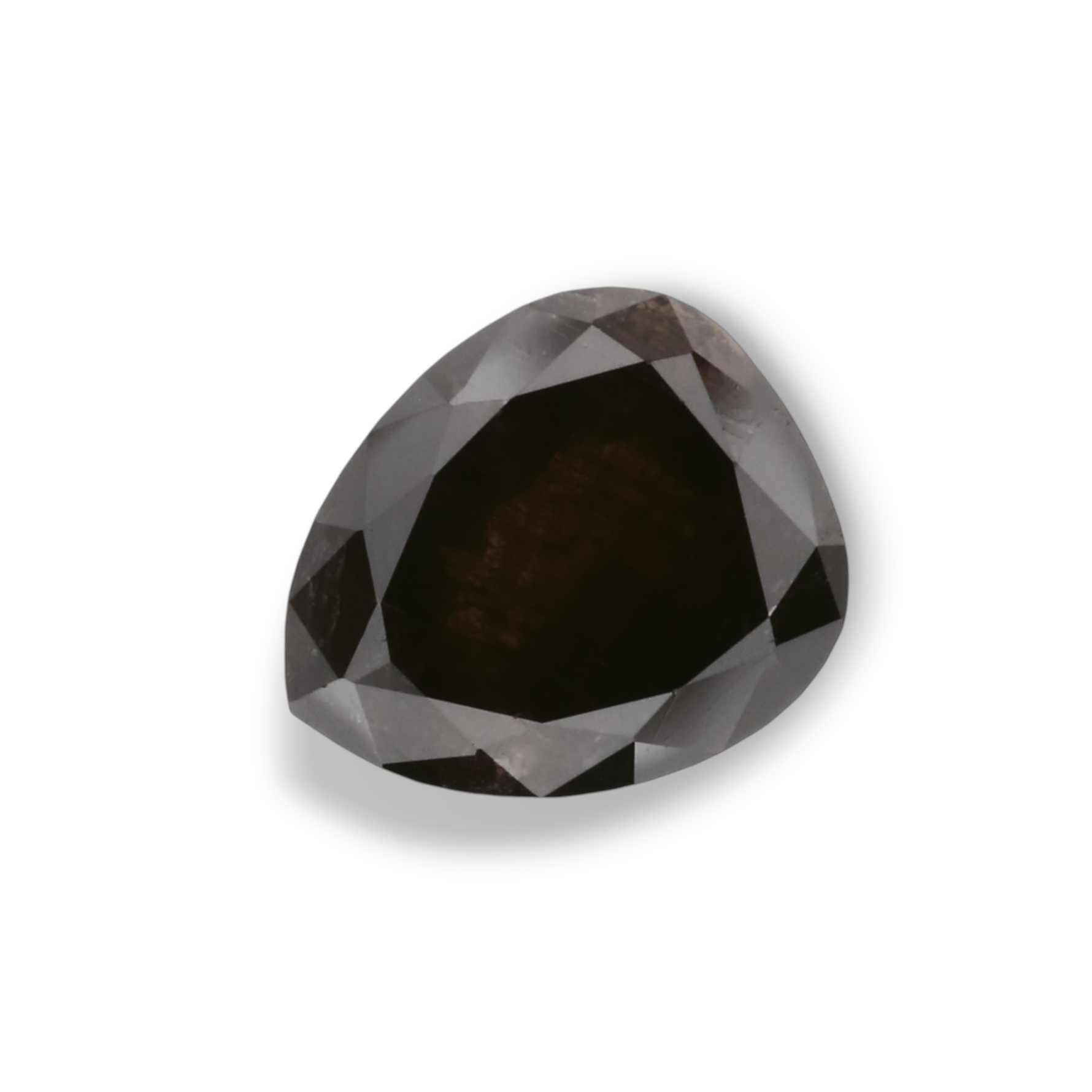 1.17 Carat Natural Black Pear Diamond GIA