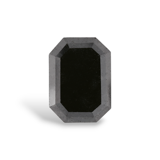 2.3 Carat Natural Black Emerald Diamond GIA