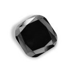 1.3 Carat Natural Black Cushion Diamond GIA
