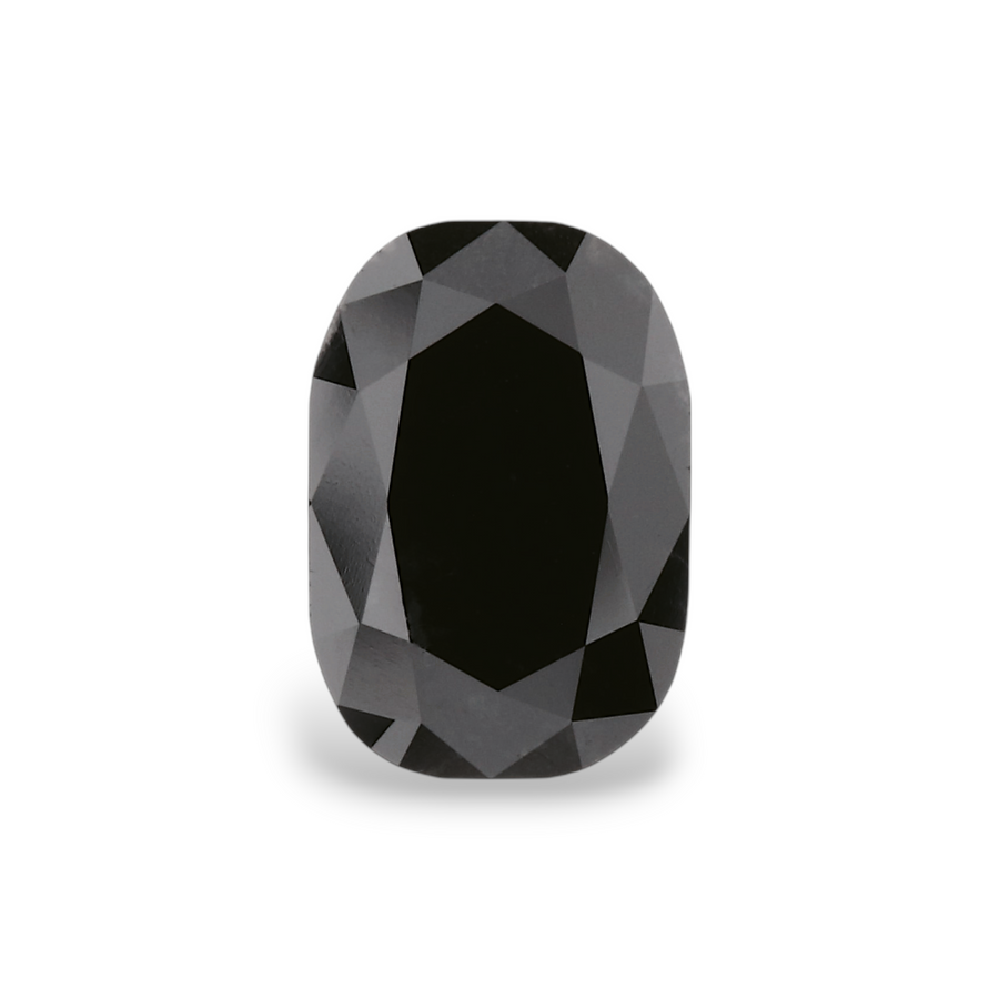 1.26 Carat Natural Black Oval Diamond GIA