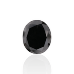 5.39 Carat Black Oval Diamond