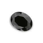 2.37 Carat Natural Black Oval Diamond GIA