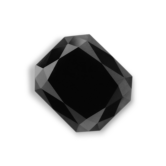 1.47 Carat Natural Black Emerald Diamond GIA