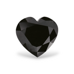 1.44 Carat Natural Black Heart Diamond GIA