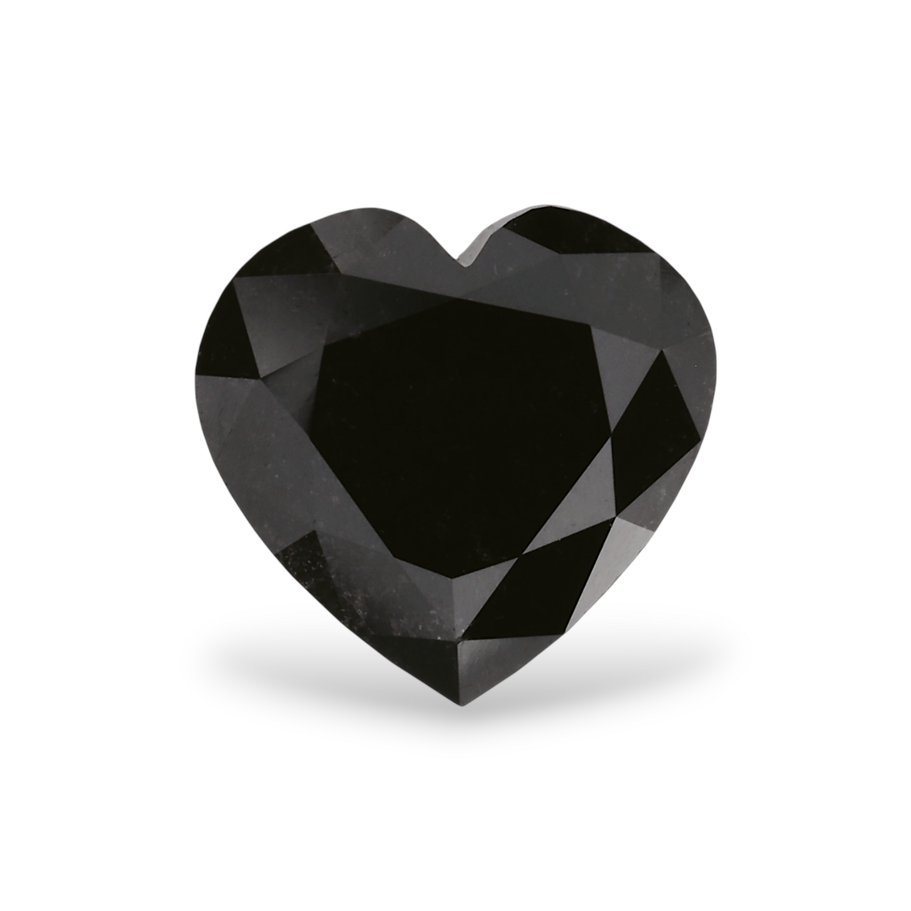 1.44 Carat Natural Black Heart Diamond GIA