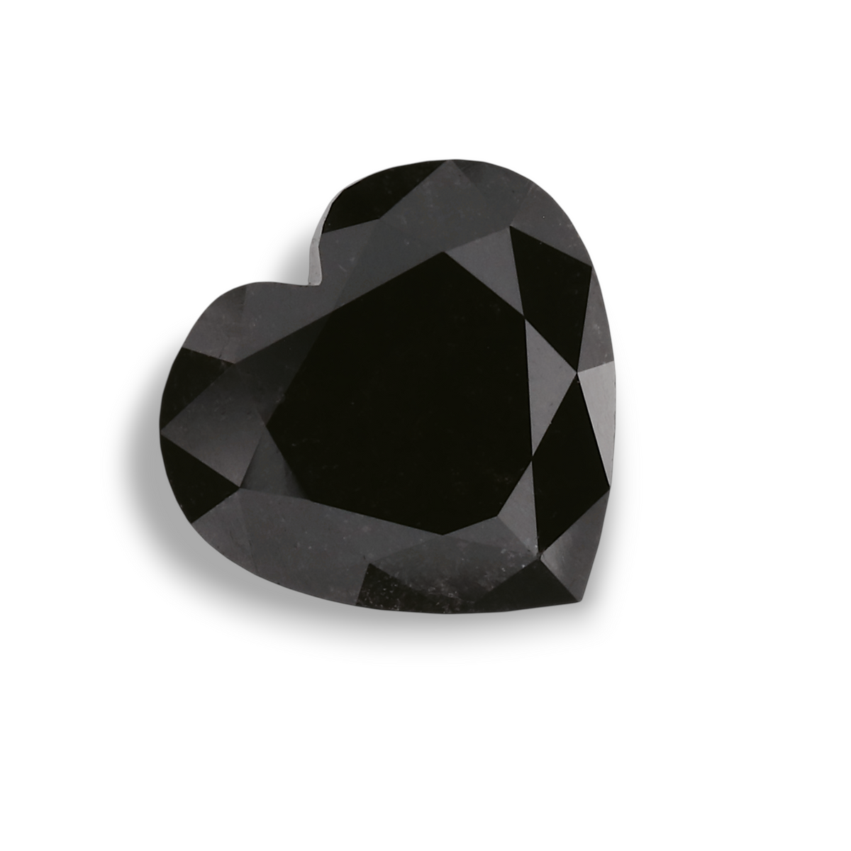 1.44 Carat Natural Black Heart Diamond GIA