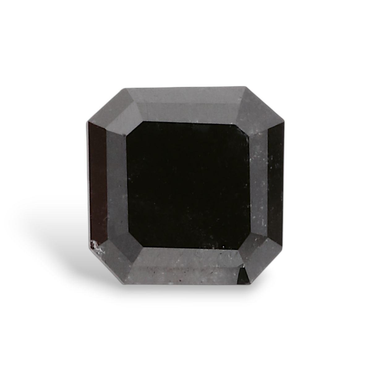 0.67 Carat Natural Black Emerald Diamond GIA