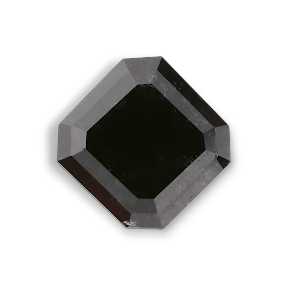 0.67 Carat Natural Black Emerald Diamond GIA