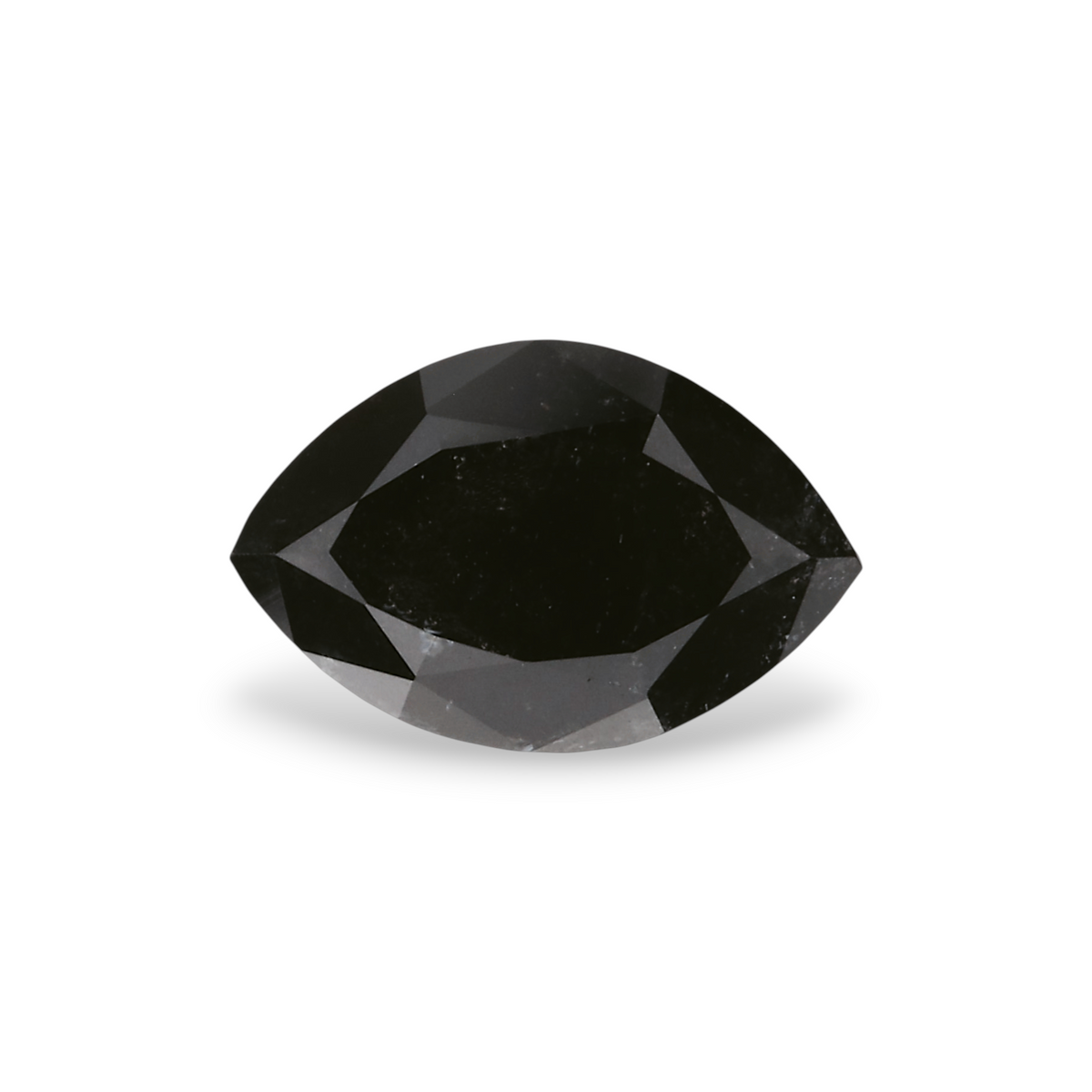 1.14 Carat Natural Black Marquise Diamond GIA