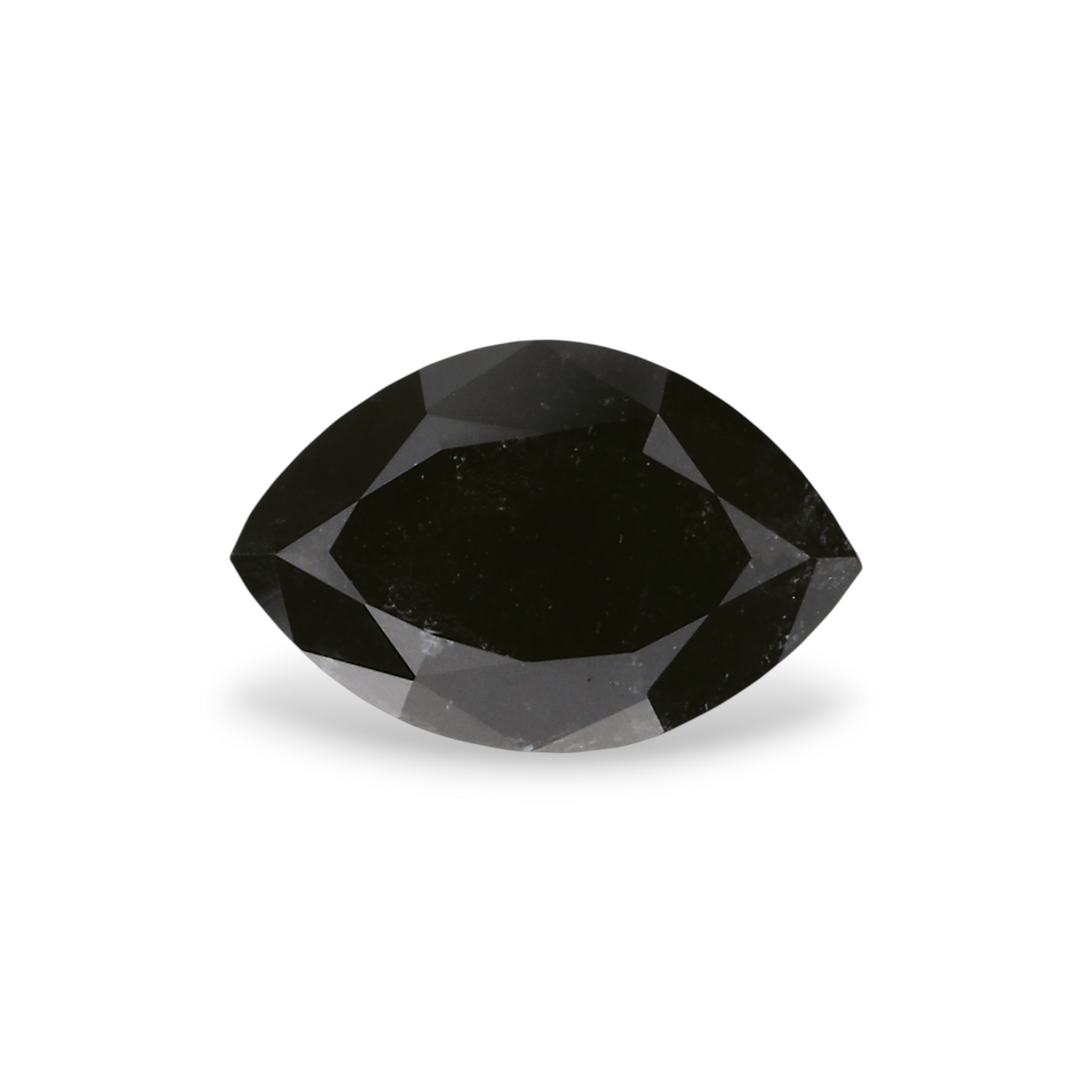 1.14 Carat Natural Black Marquise Diamond GIA