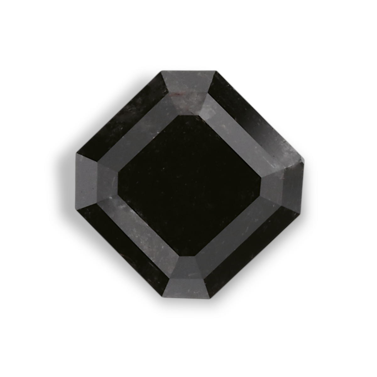 1.15 Carat Natural Black Emerald Diamond GIA