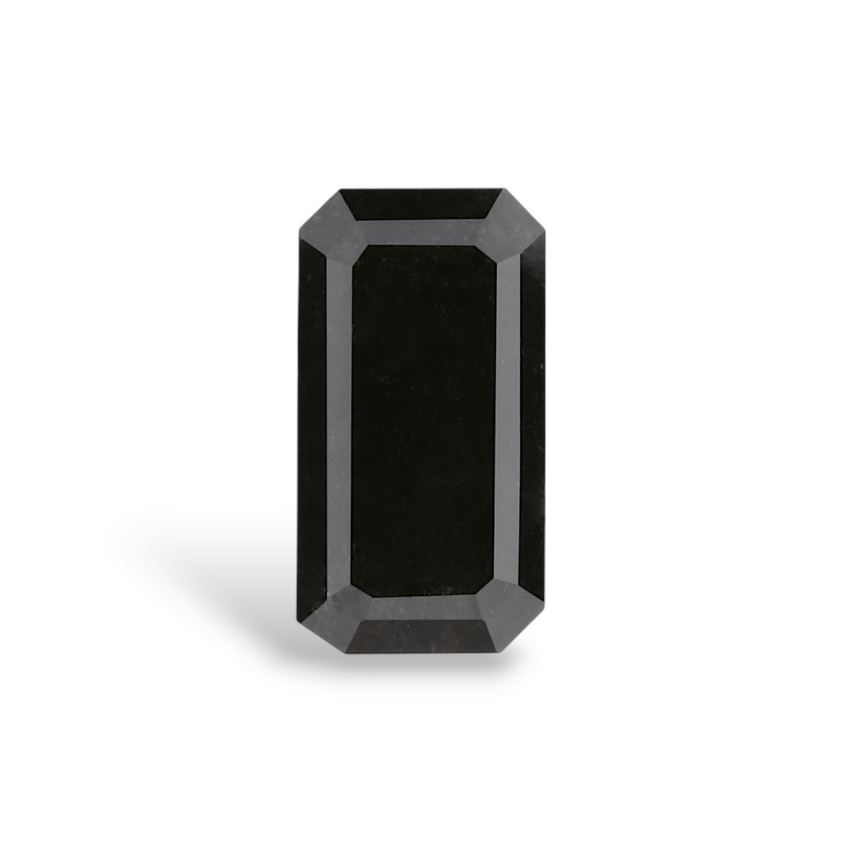 1.23 Carat Natural Black Emerald Diamond GIA