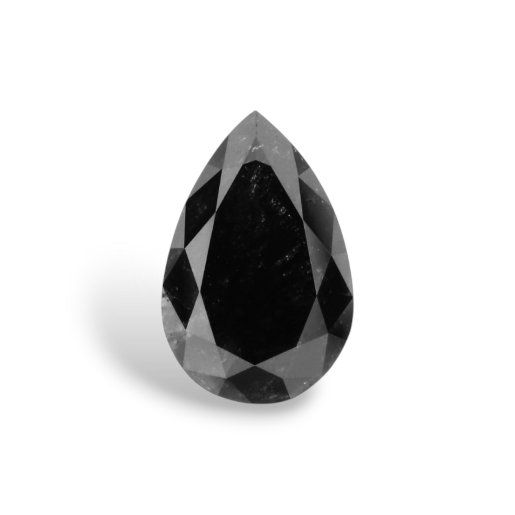 1.05 Carat Natural Black Pear Diamond GIA