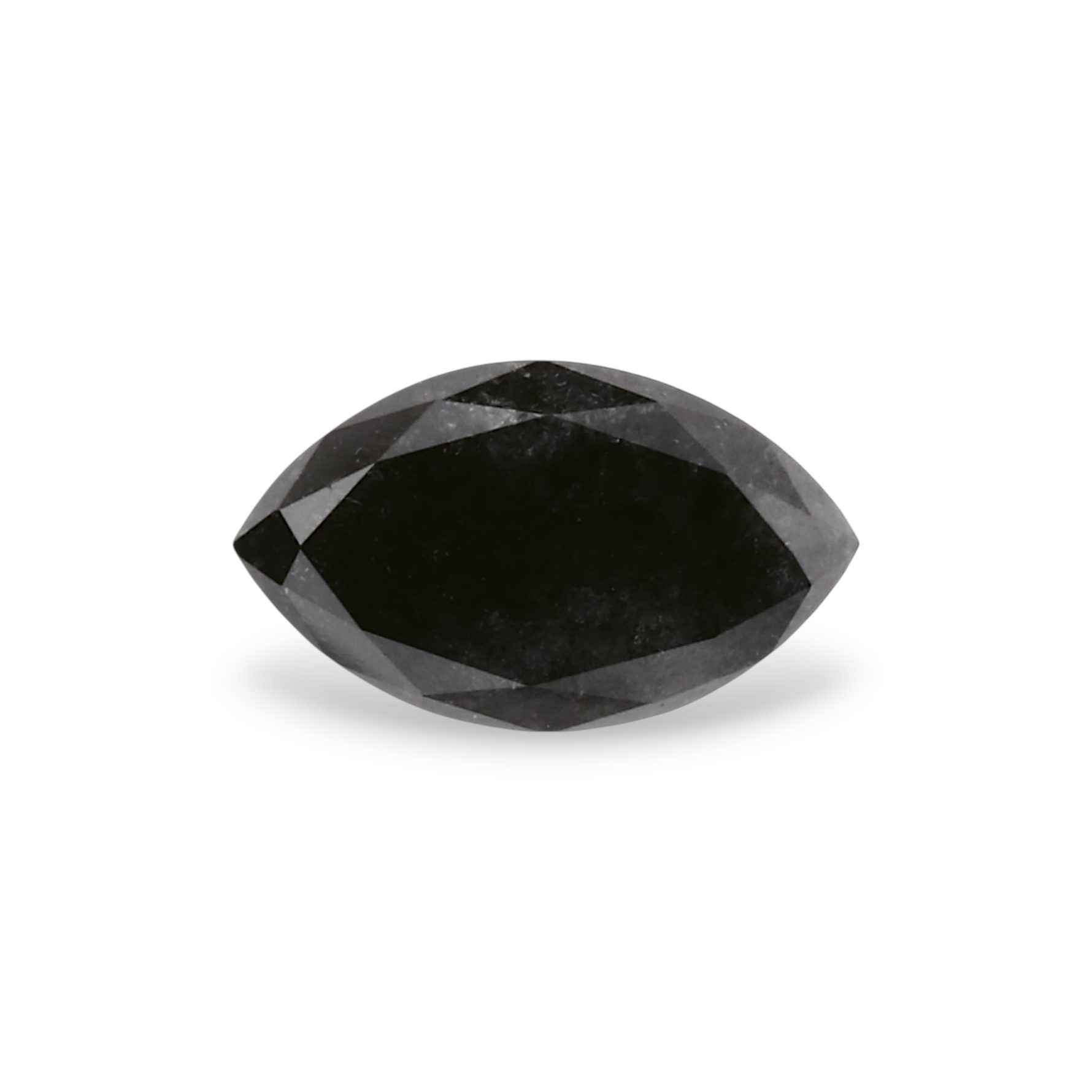 0.44 Carat Natural Black Marquise Diamond GIA