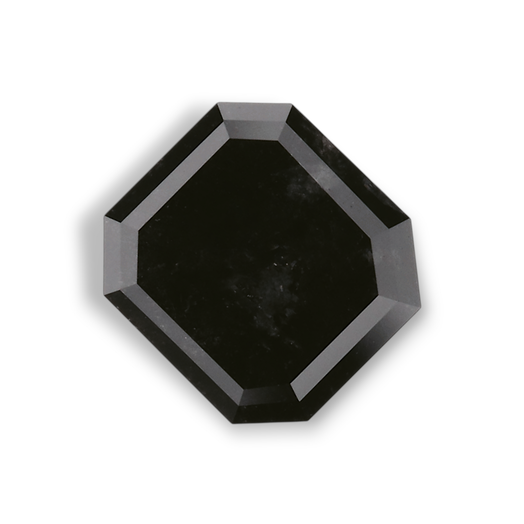 1.17 Carat Natural Black Emerald Diamond GIA