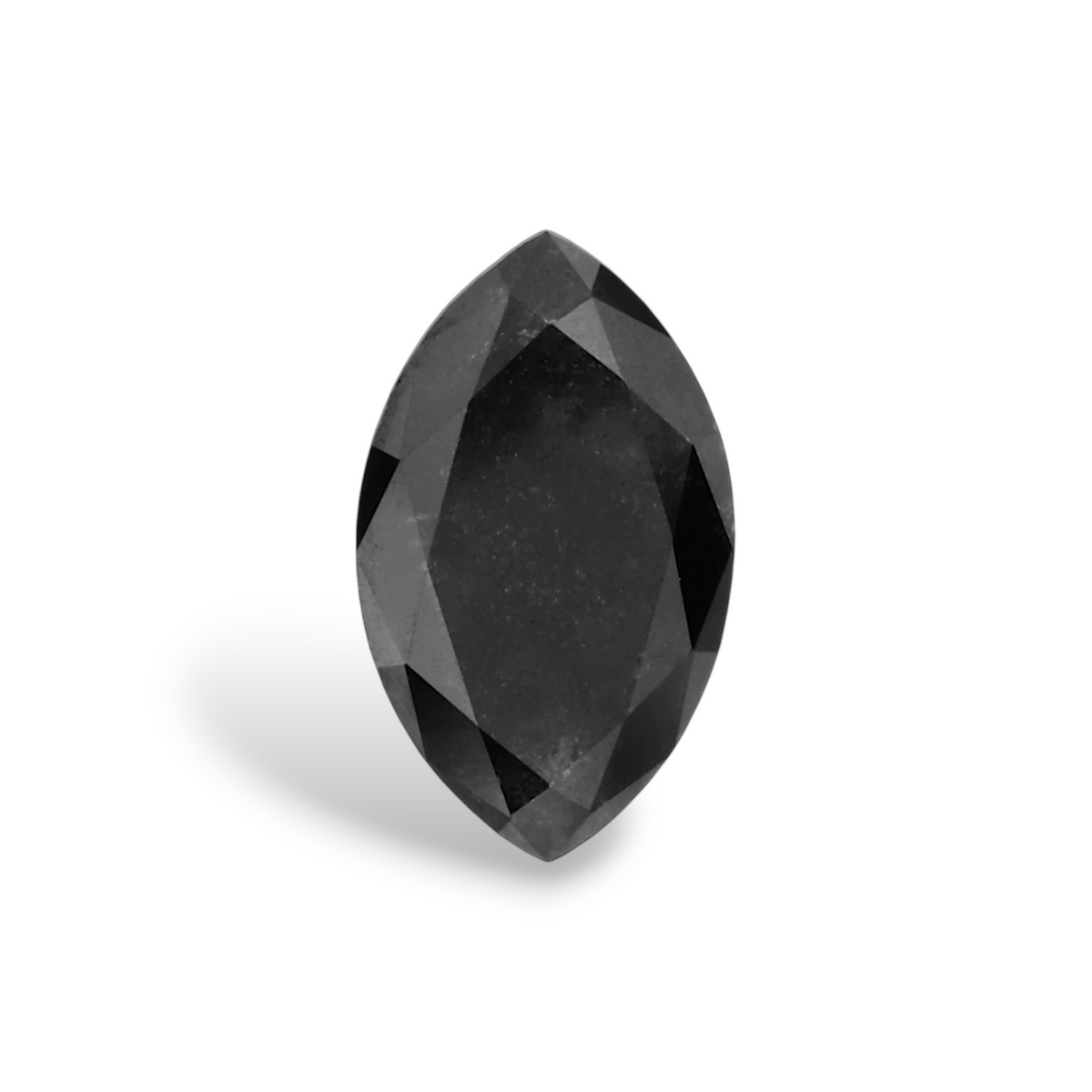 0.44 Carat Natural Black Marquise Diamond GIA