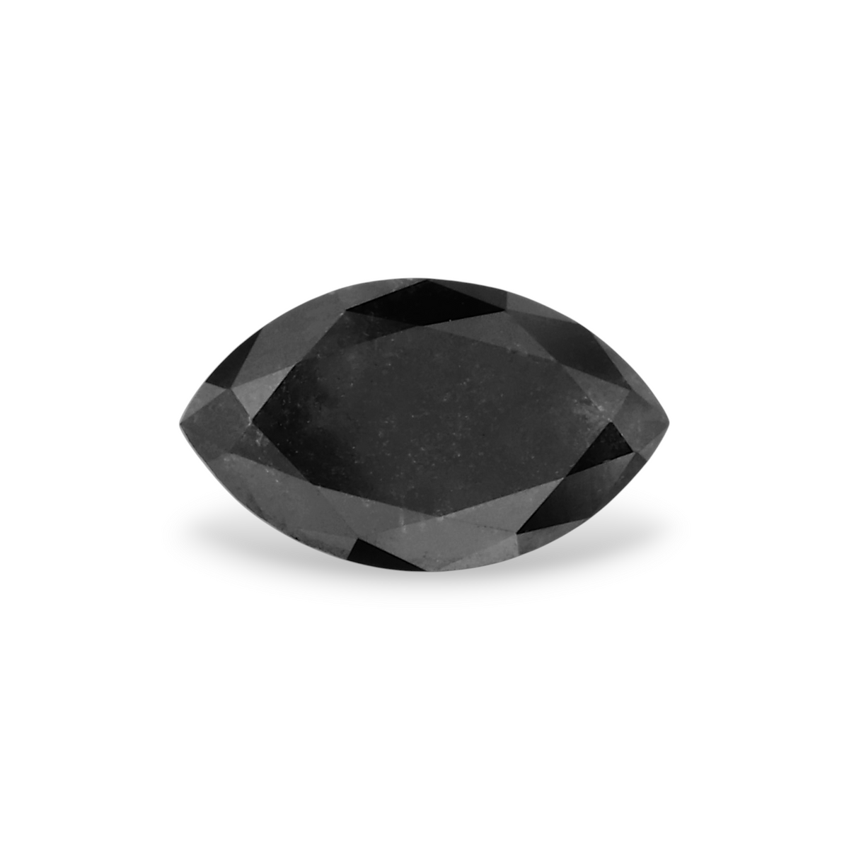0.44 Carat Natural Black Marquise Diamond GIA