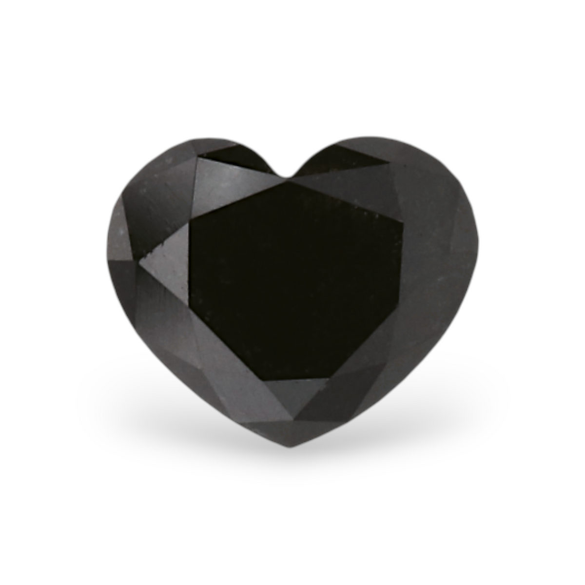 0.47 Carat Natural Black Heart Diamond GIA