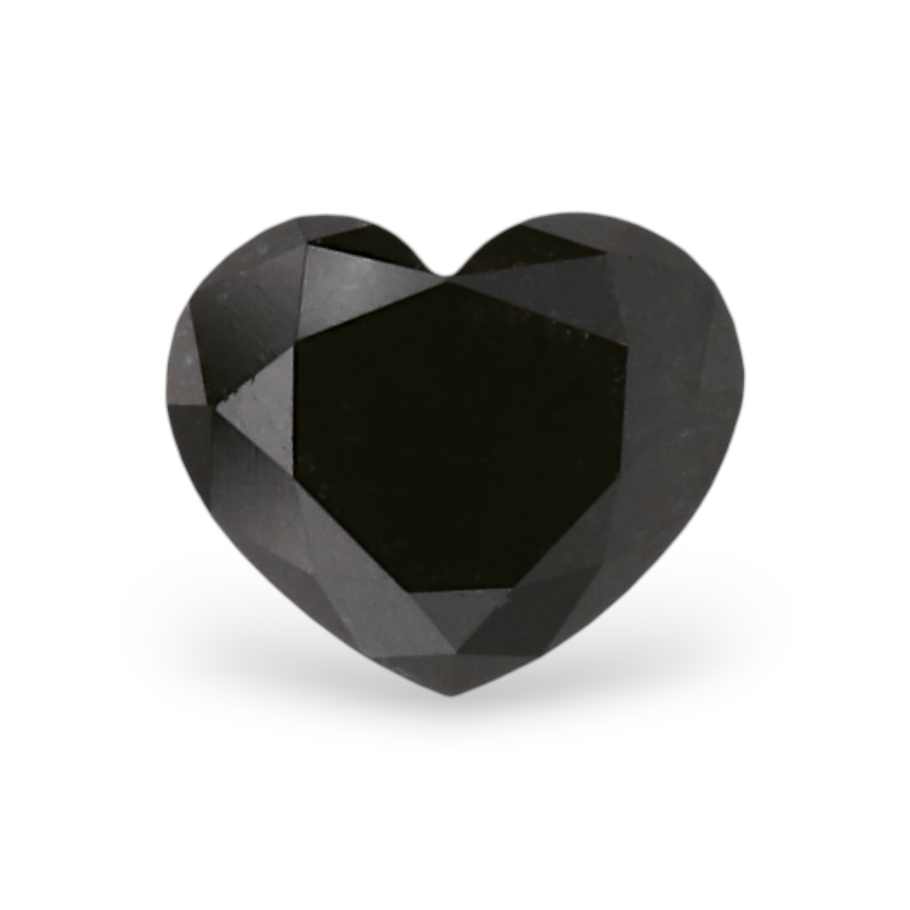 0.47 Carat Natural Black Heart Diamond GIA