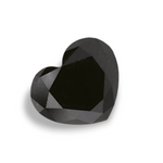 0.47 Carat Natural Black Heart Diamond GIA