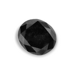 1.06 Carat Natural Black Oval Diamond GIA