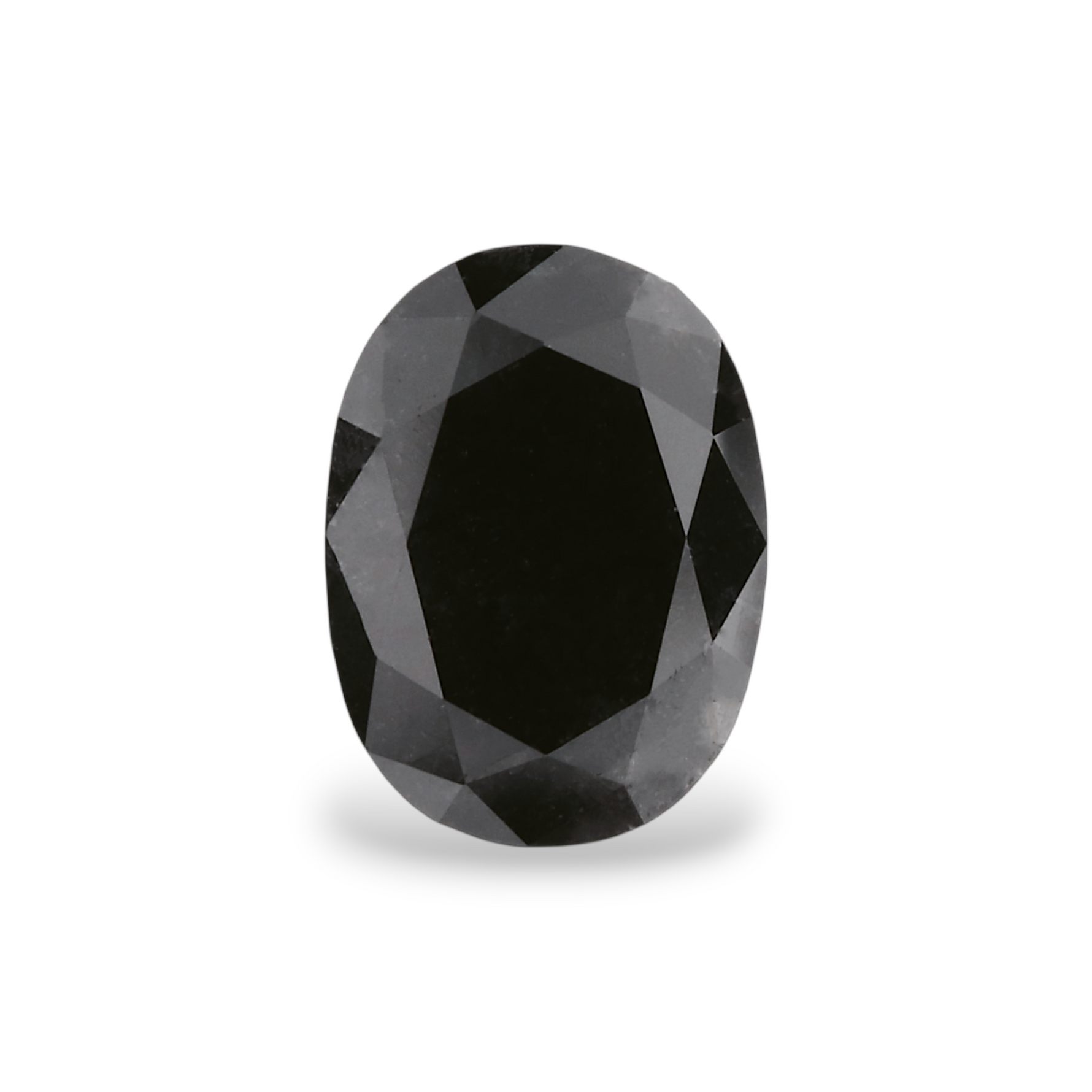 1.29 Carat Natural Black Oval Diamond GIA