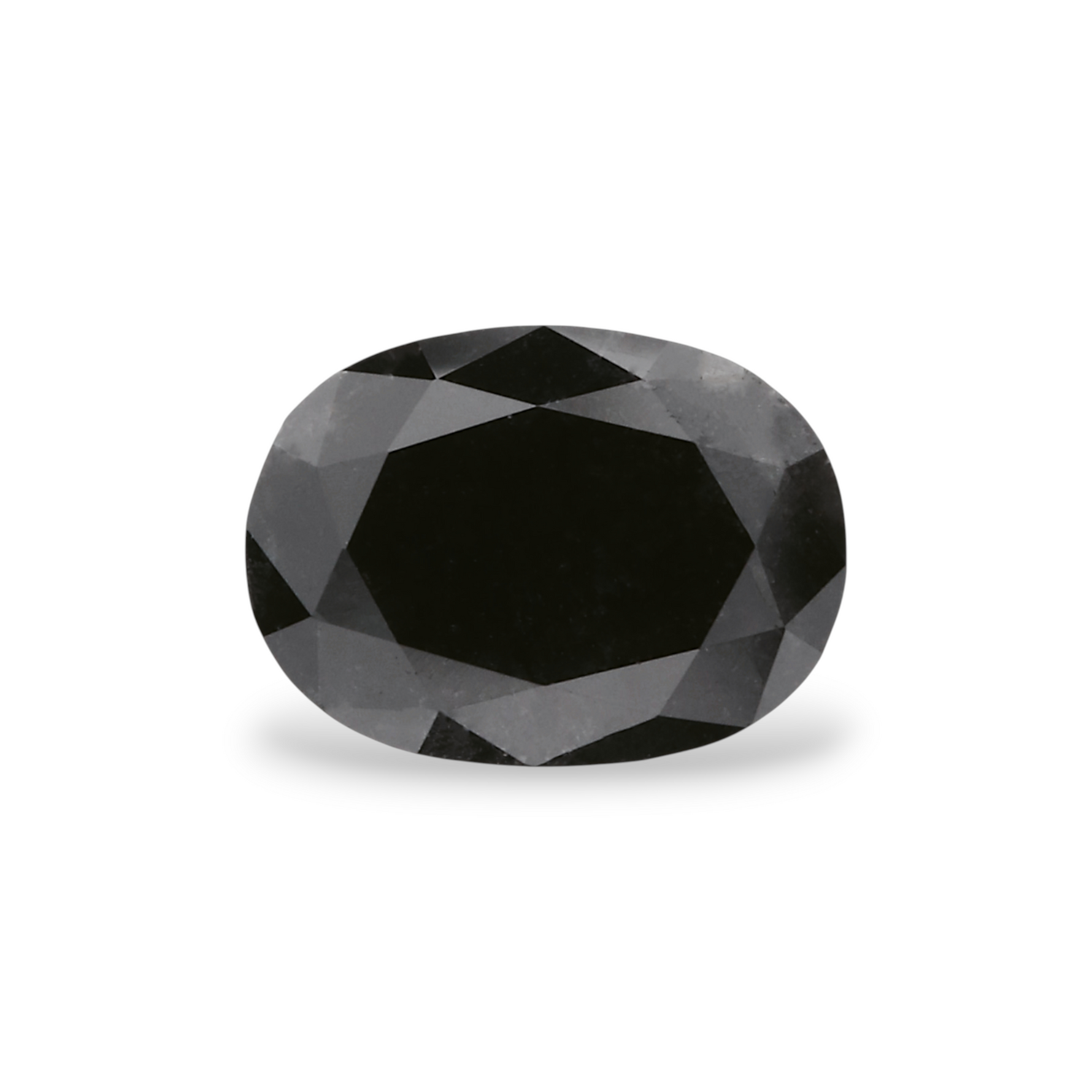 1.29 Carat Natural Black Oval Diamond GIA