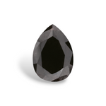 1.54 Carat Natural Black Pear Diamond GIA