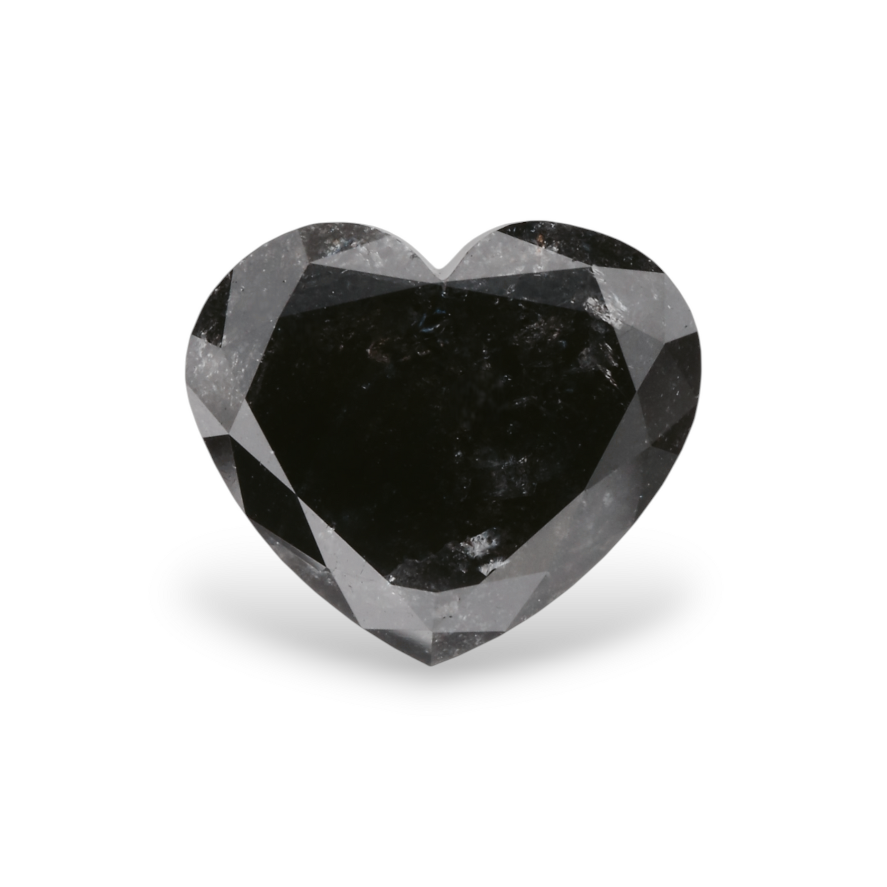 2.67 Carat Natural Black Heart Diamond GIA