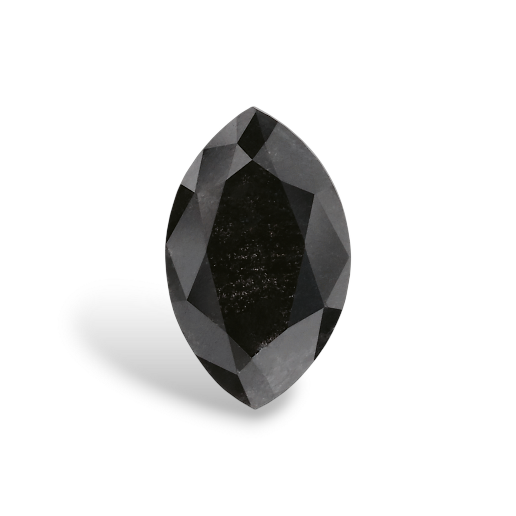 0.49 Carat Natural Black Marquise Diamond GIA