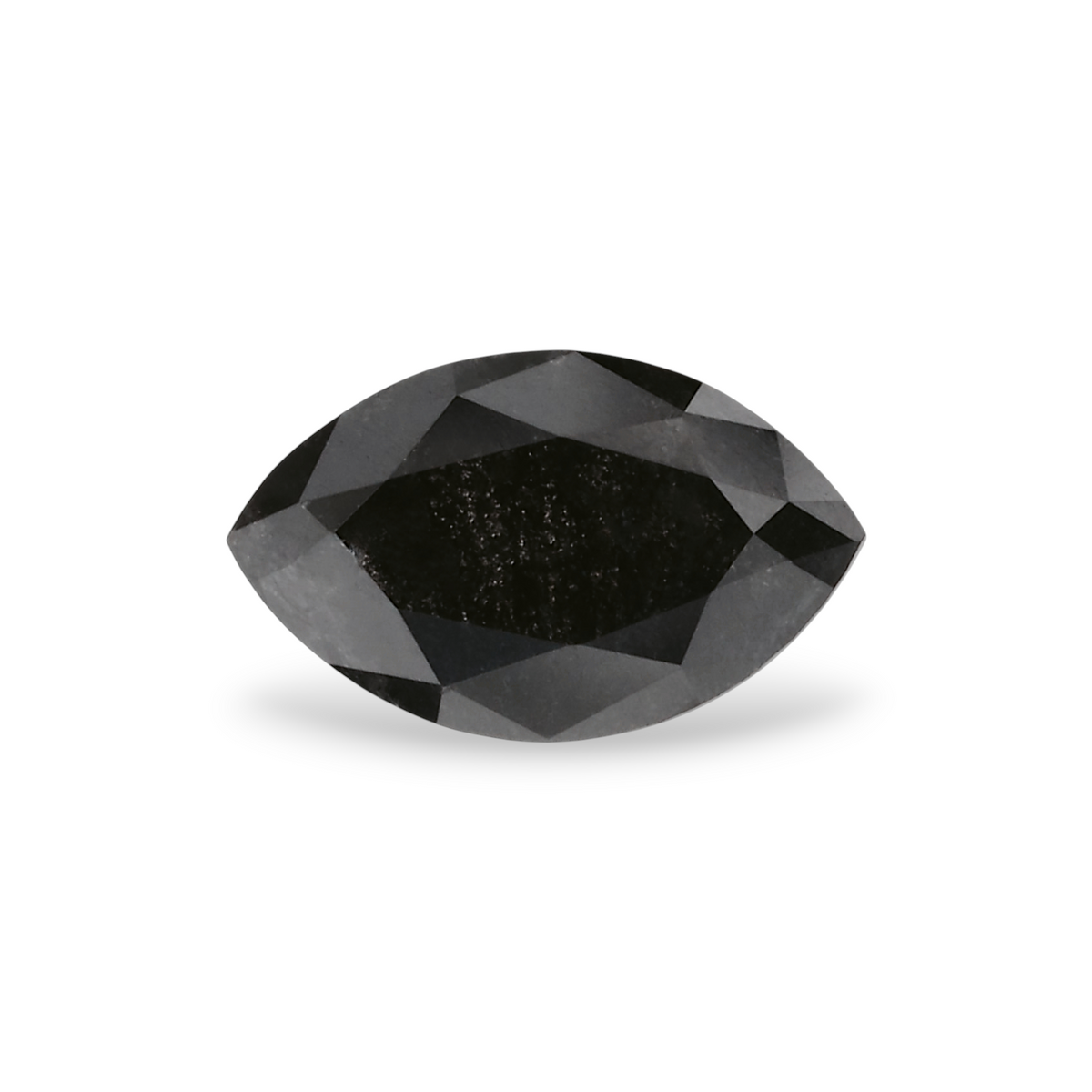 0.49 Carat Natural Black Marquise Diamond GIA