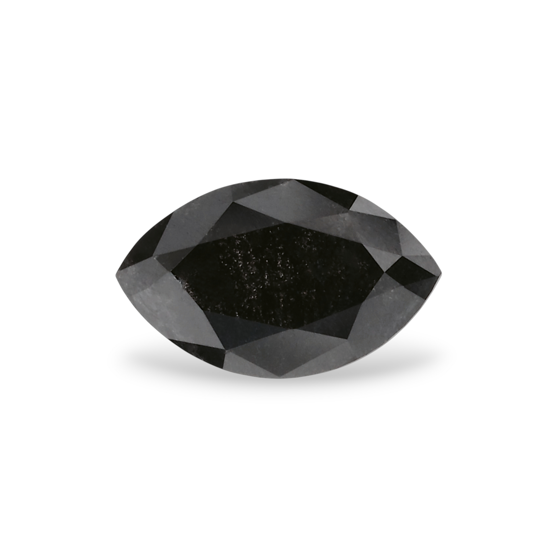 0.49 Carat Natural Black Marquise Diamond GIA