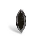 0.94 Carat Natural Black Marquise Diamond GIA