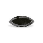 0.94 Carat Natural Black Marquise Diamond GIA