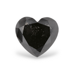 0.33 Carat Natural Black Heart Diamond GIA