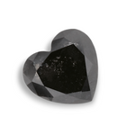 0.33 Carat Natural Black Heart Diamond GIA