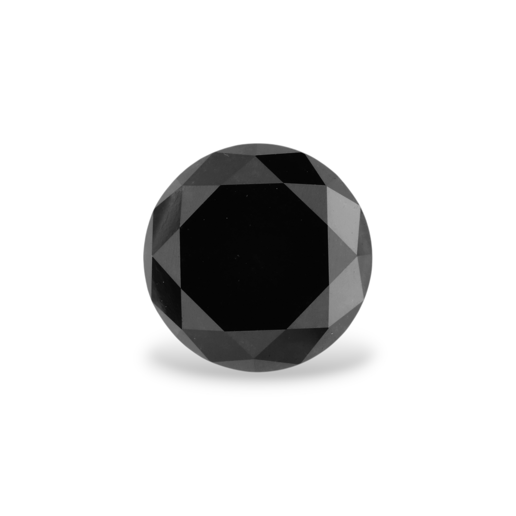 4.81 Carat Black Round Diamond