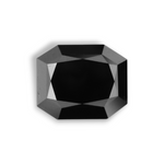 2.01 Carat Natural Black Radiant Diamond GIA